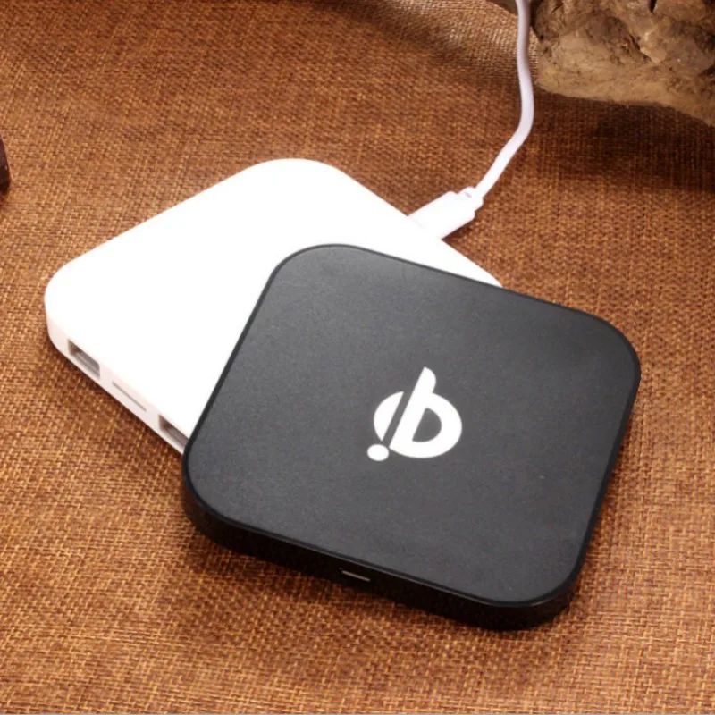 5 Вт Qi стандартное беспроводное зарядное устройство двойной USB Выход зарядного