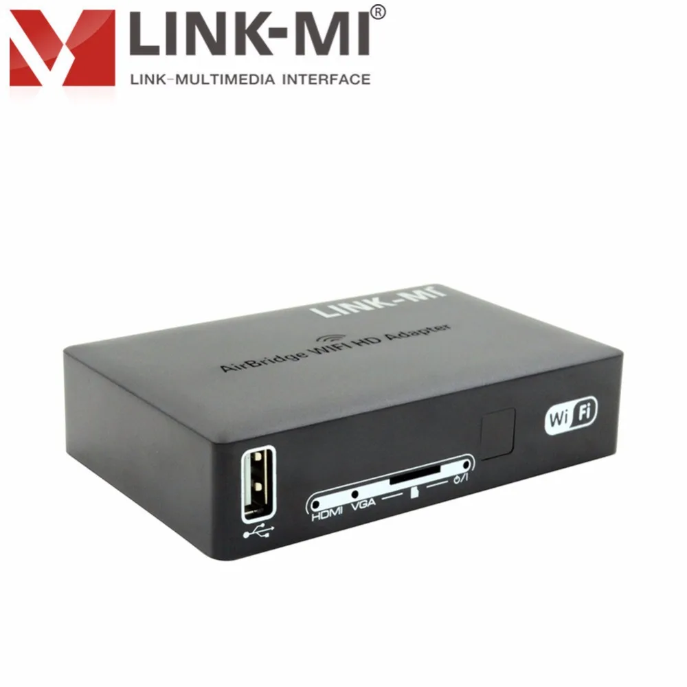 LINK MI LM wifi H01 Беспроводная передача DLNA/Miracast подключение USB HDMI VGA Airbridge HD адаптер с SD