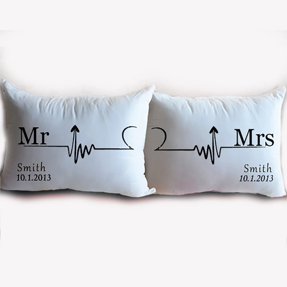 Чехол Mr And Mrs в виде подушки свадебный набор для пар украшение свадебные подарки