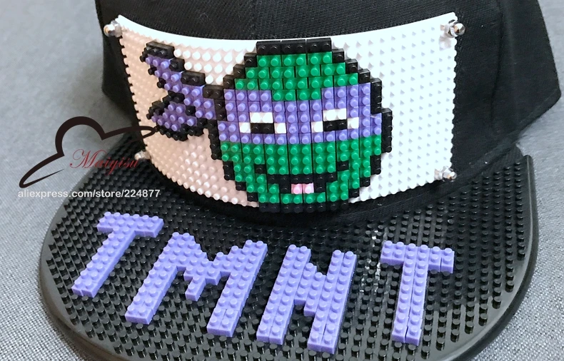 Новые Заказные блоки дизайн DIY Кирпичи TMNT хип-хоп кепка уличная мультяшная Мужская Женская модная кепка крутая бейсболка s