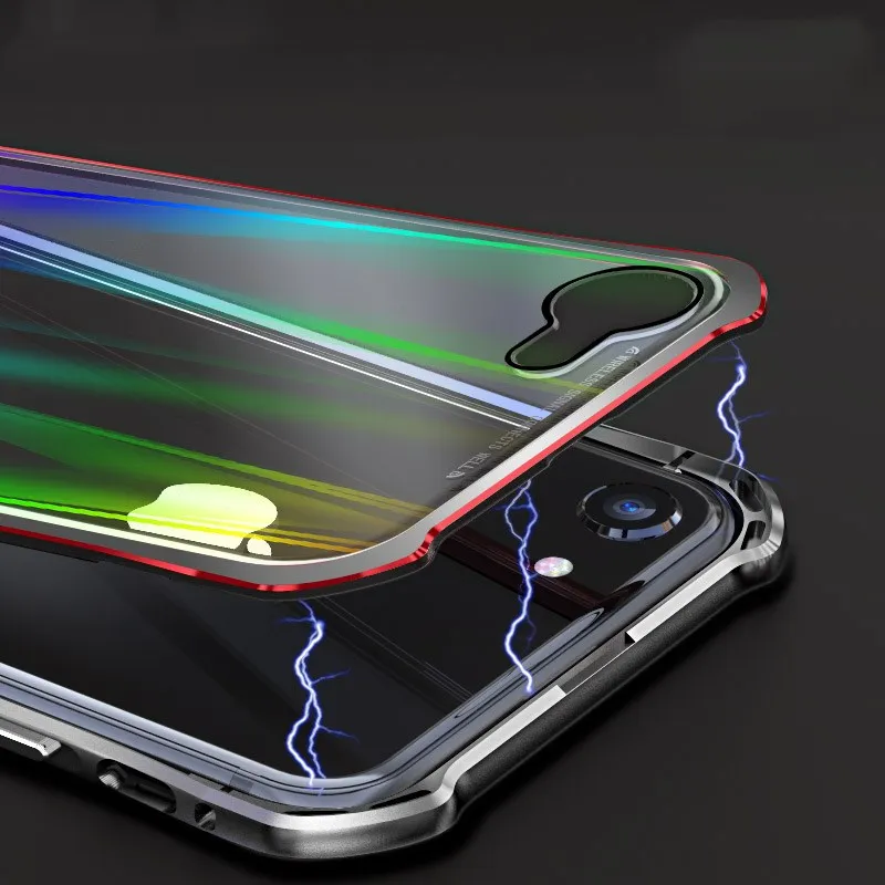 Colorful Aurora Touch Magnetic Phone Case for iPhone7 7plus/8 8plus/X/XS/XS MAX/XR Mobile Drop Protection | Мобильные телефоны и