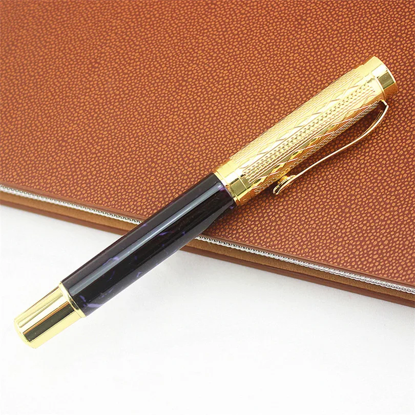 

High Quality Fountain Pen Metal Golden Clip Office Gift Ink Pens for Writing 0.5MM School Office Supplies caneta tinteiro