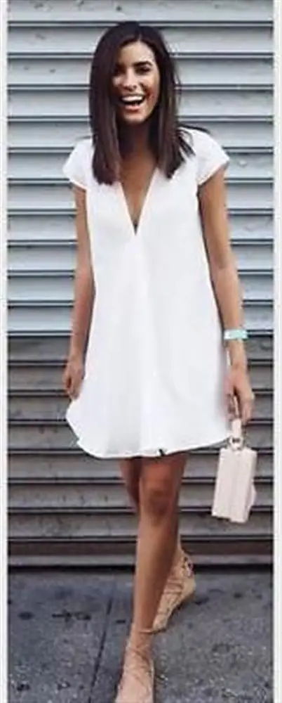 Пикантные Для женщин Лето Глубокий v образным вырезом платья Повседневное плюс