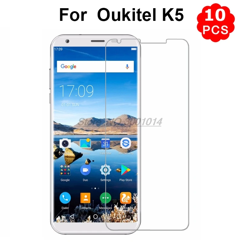 

10Pcs Oukitel K5 Tempered Glass 100% Original 9H Premium Screen Protector Film for Oukitel K5 5.7 inch Mobile Phone Accessoreis