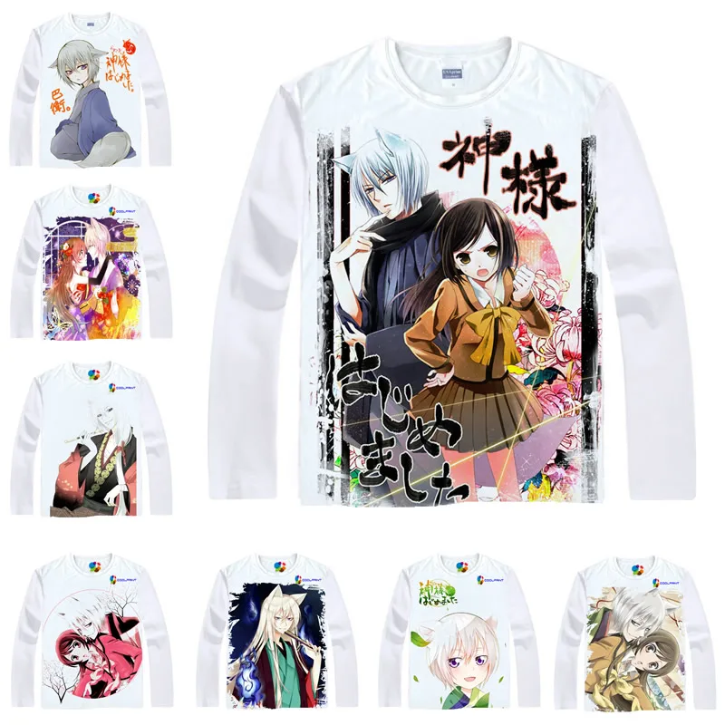 Coolprint Футболка с изображением в стиле аниме Kamisama Поцелуй футболки для женщин