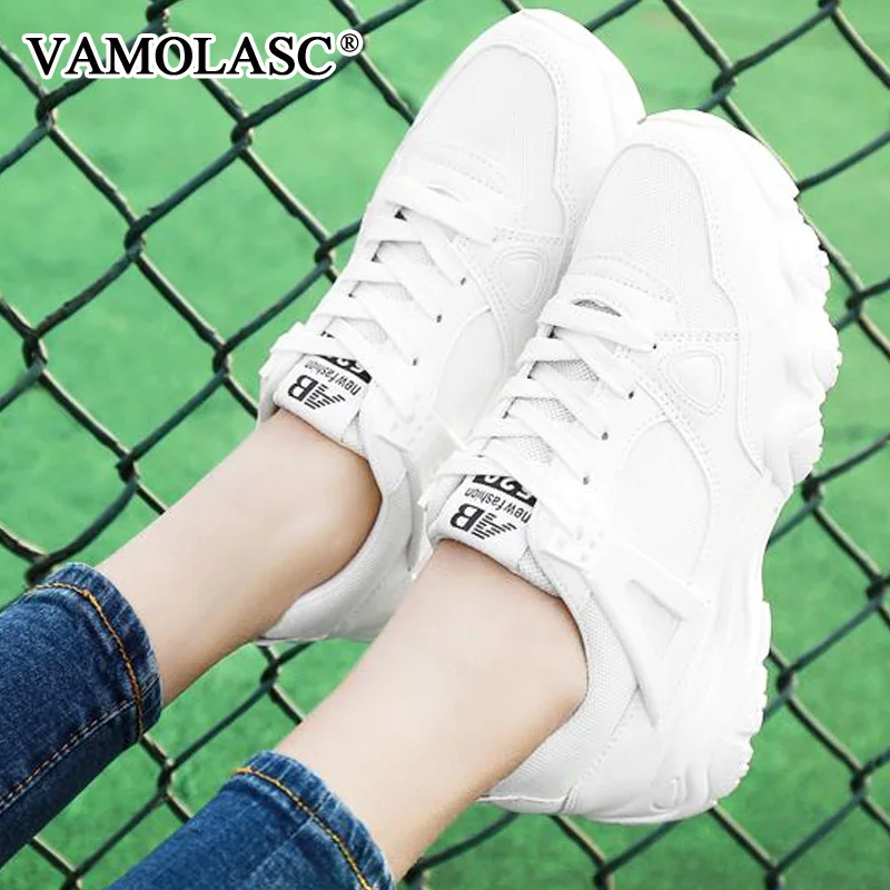 Vamolasc/Новые Для женщин Спорт PU Весна и Осень подходят удобные Кроссовки дышащий