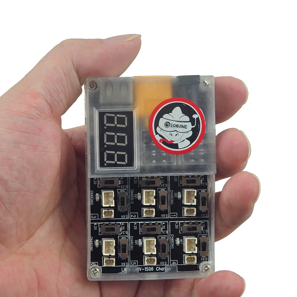 Eachine US65 UK65 TRASHCAN 75 мм FPV гоночный Дрон запасная часть 1S06 6 способ Lipo/LIHV зарядное устройство