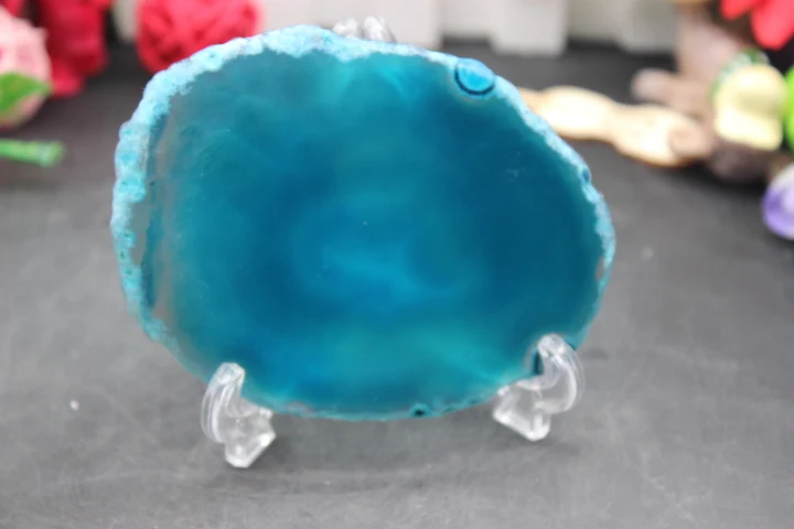 Подвески из натурального агата 1 шт. сапфир кварцевый и камня нестандартный синий