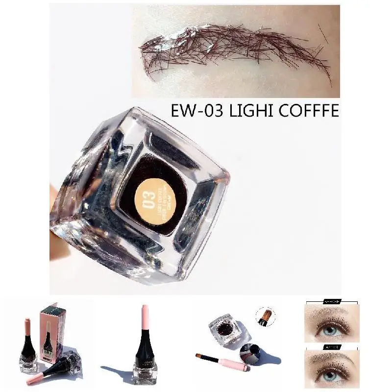 Профессиональные 3d кисти для наращивания бровей гелевые волокна водостойкая