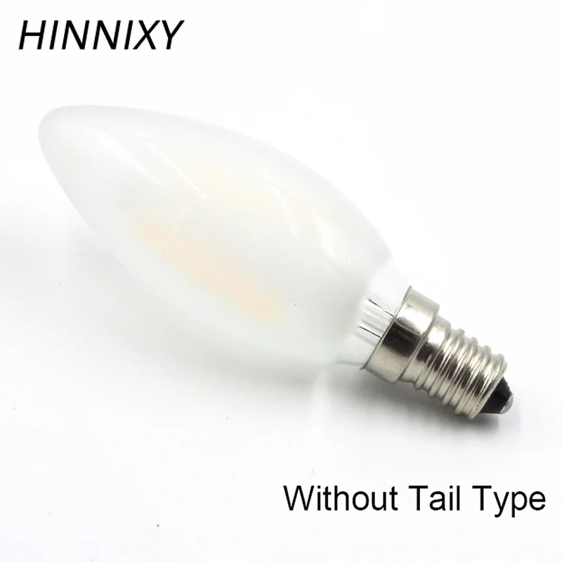 Hinnixy LED 4 Вт/6 Вт диммируемая матовая стеклянная E14 лампа накаливания IC Driver Edison