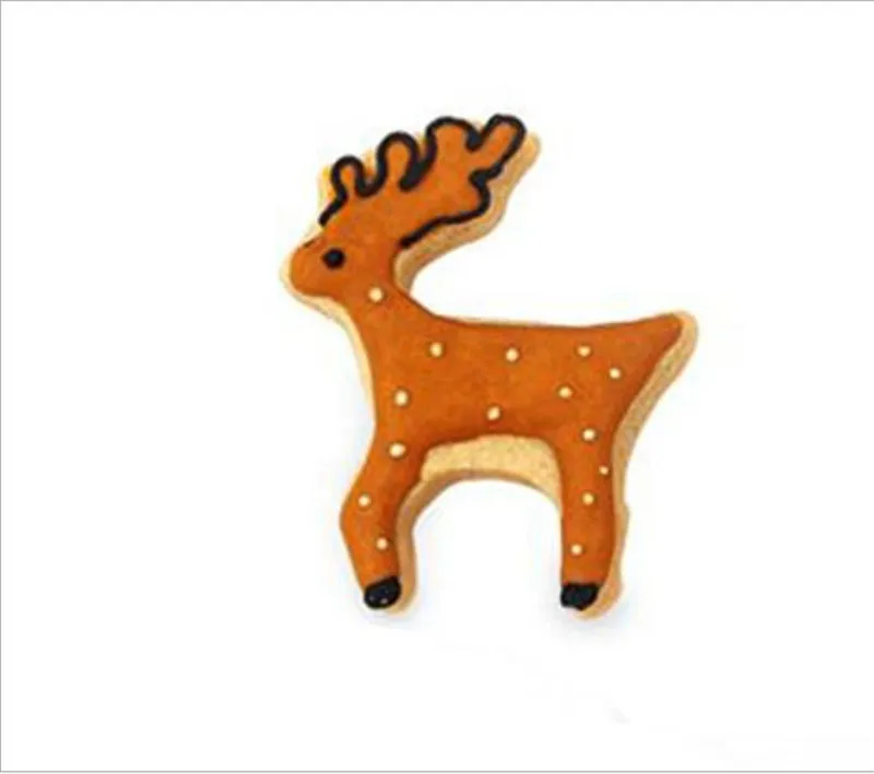 Рождественская лося олень печенья резак из нержавеющей стали DIY Форма для тортов