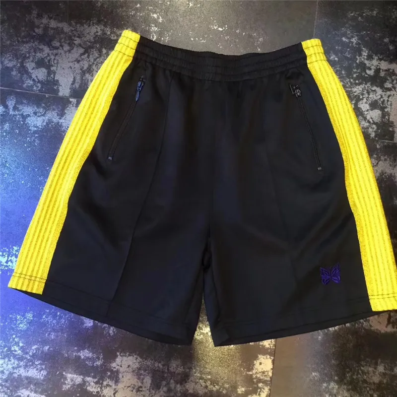 Мужские и женские шорты на шнурке 19ss Awge X высококачественные с вышитыми бабочками