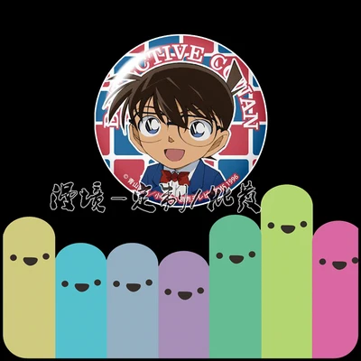 58 мм Аниме Детектив Конан чехол закрыт Джимми Кудо Kaitou малыш Хаттори Heiji значки на