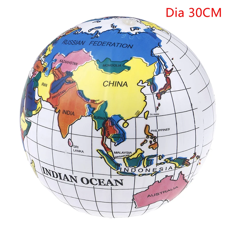 

Inflatable Toys World Globe Teach Education Geography Toy Map Balloon Beach Ball Family Educational Toys for Children