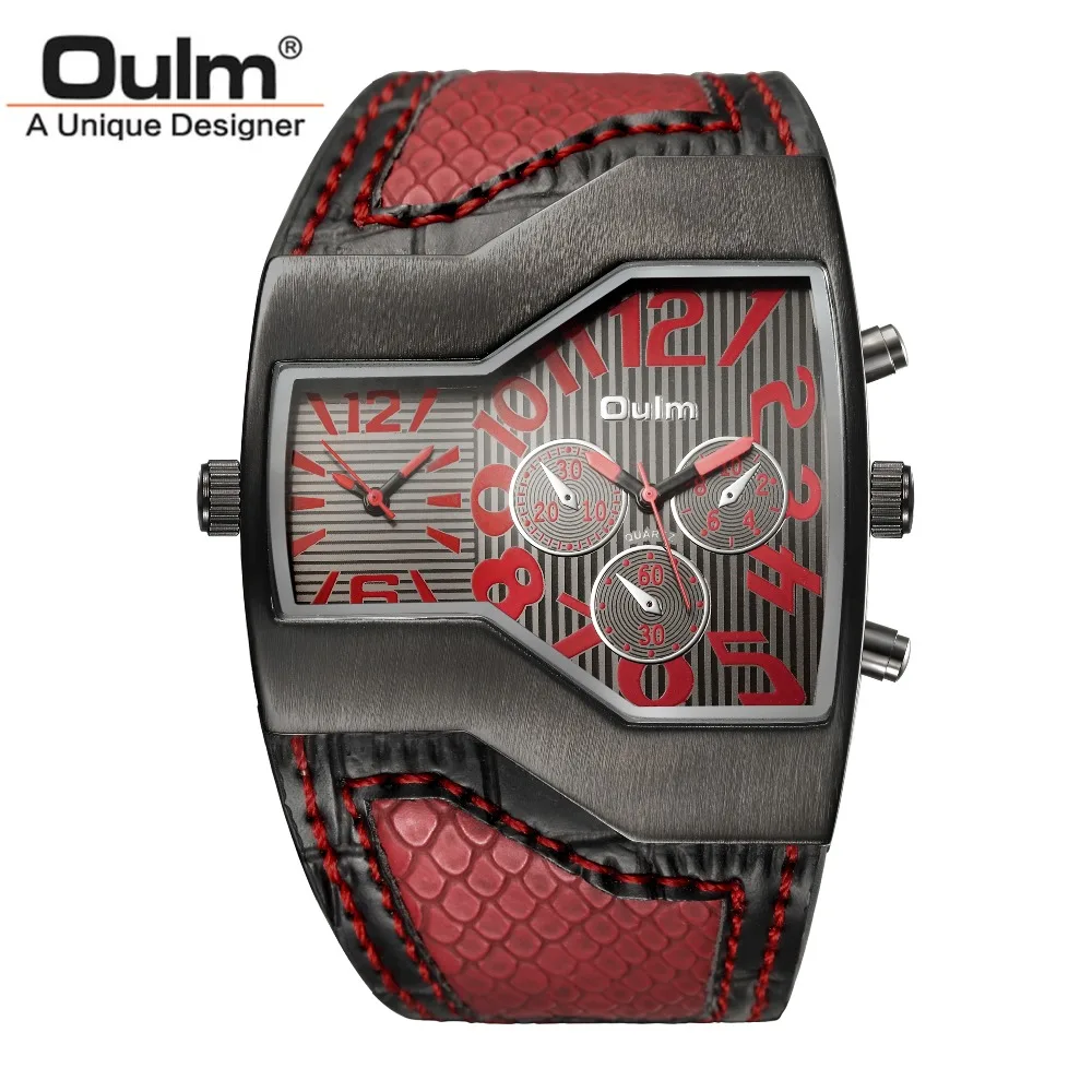 Часы мужские кварцевые в стиле милитари 2 часовых пояса|watch brand|watch designer brandswatches luxury