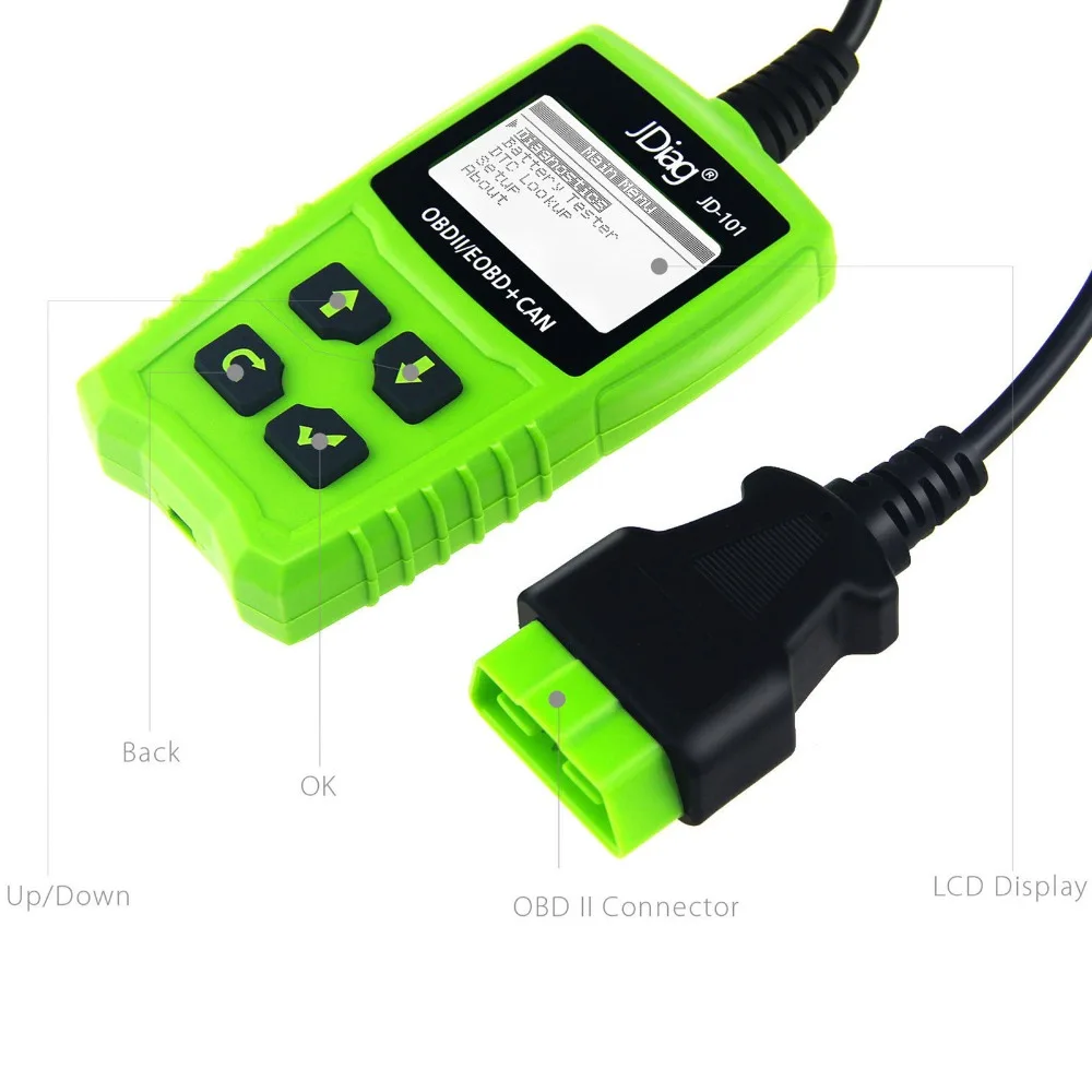 JDiag автомобильной инструмент диагностики авто OBDII OBD2 сканер механик Автосканер