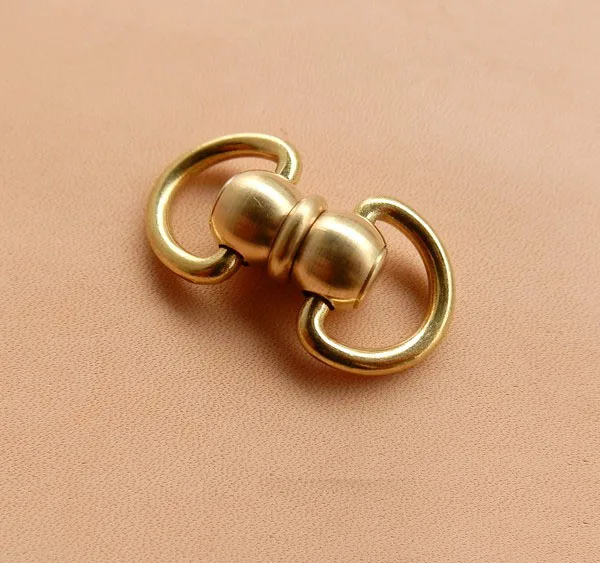 Бесплатная доставка Sstyle 4 шт латунные Вертлюги кольцо замок Пряжка сумка ручной