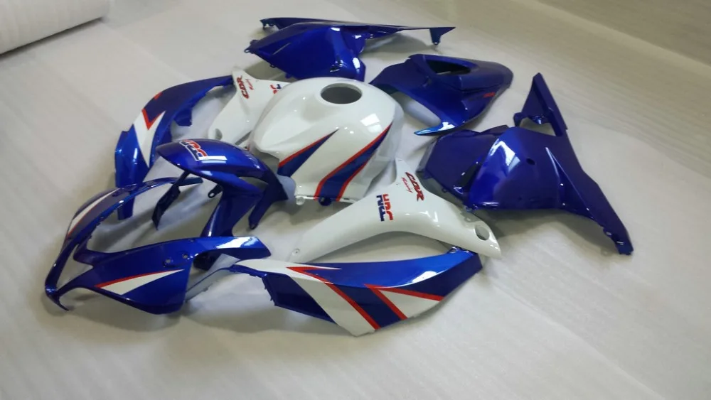 Комплект обтекателей под давлением для CBR600RR 09 10 CBR600 F5 2009 2010 новый белый синий