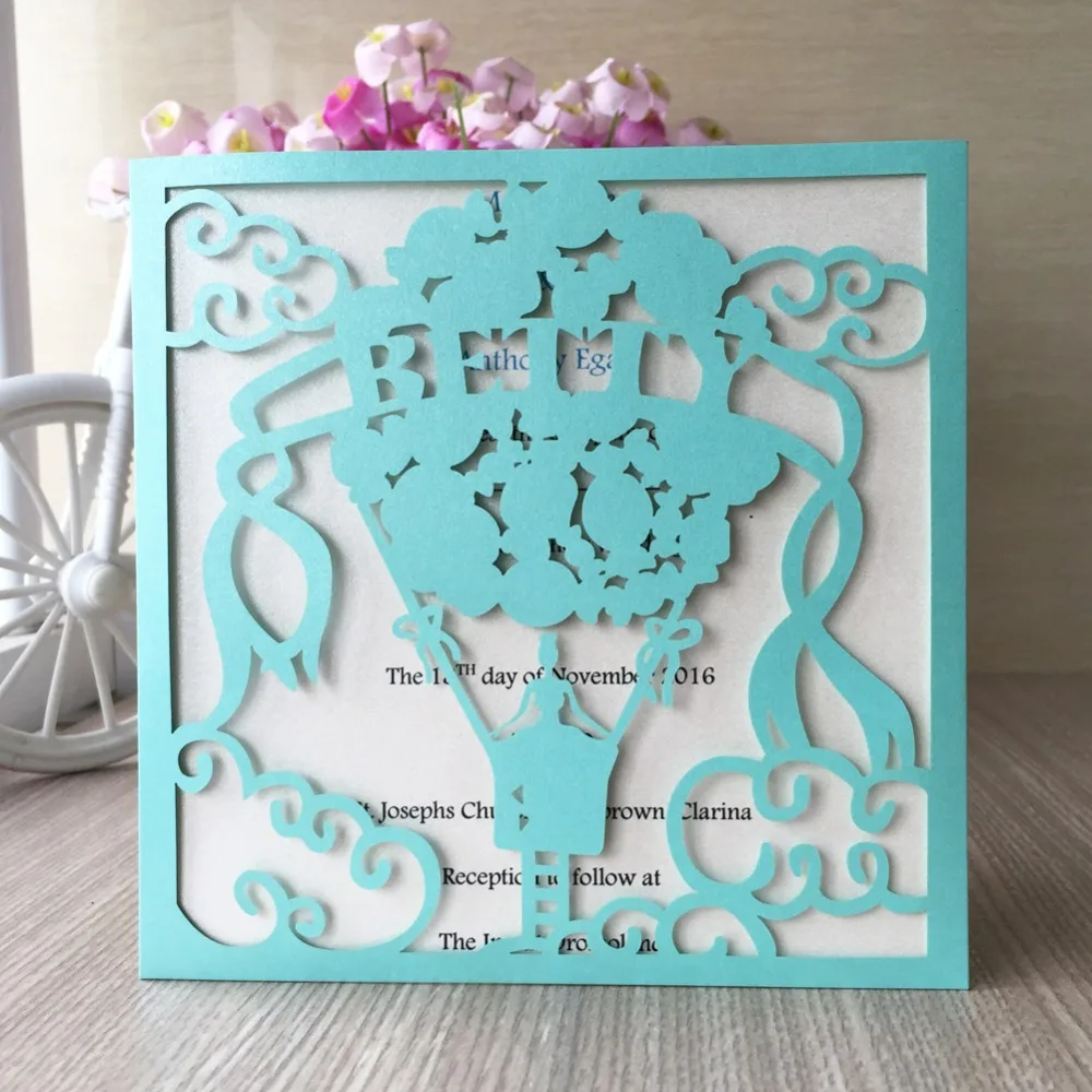 100 шт. бумажные открытки с воздушным шаром|Открытки и приглашения| |