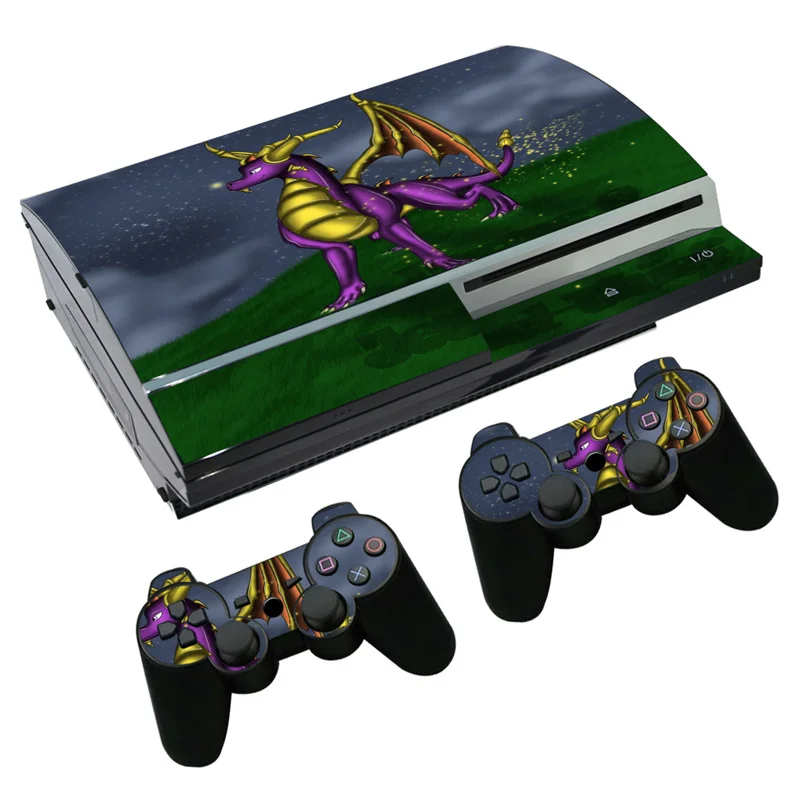 Наклейка Spyro The Dragon Skin для PS3 Fat PlayStation 3 консоль и контроллеры Skins виниловая