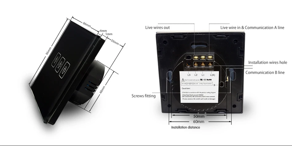 Сенсорный выключатель стандарт ЕС золото 2 банды 2 способ выключатель света сенсорный экран настенная розетка с переключателем для лампы гарантия качества
