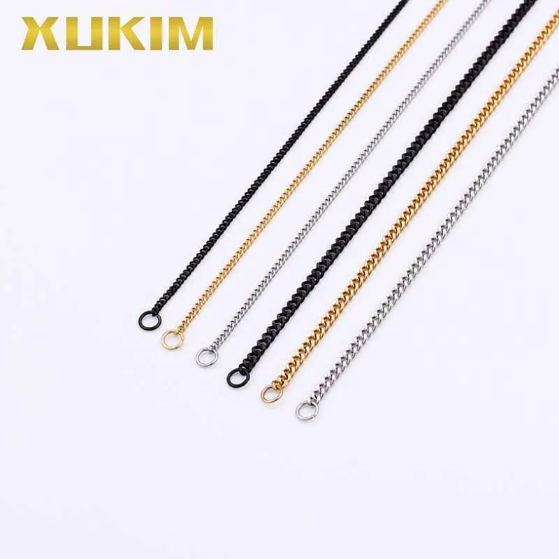 Ювелирные изделия XCN224 Xukim цепочка из титановой стали золотого цвета для мужчин