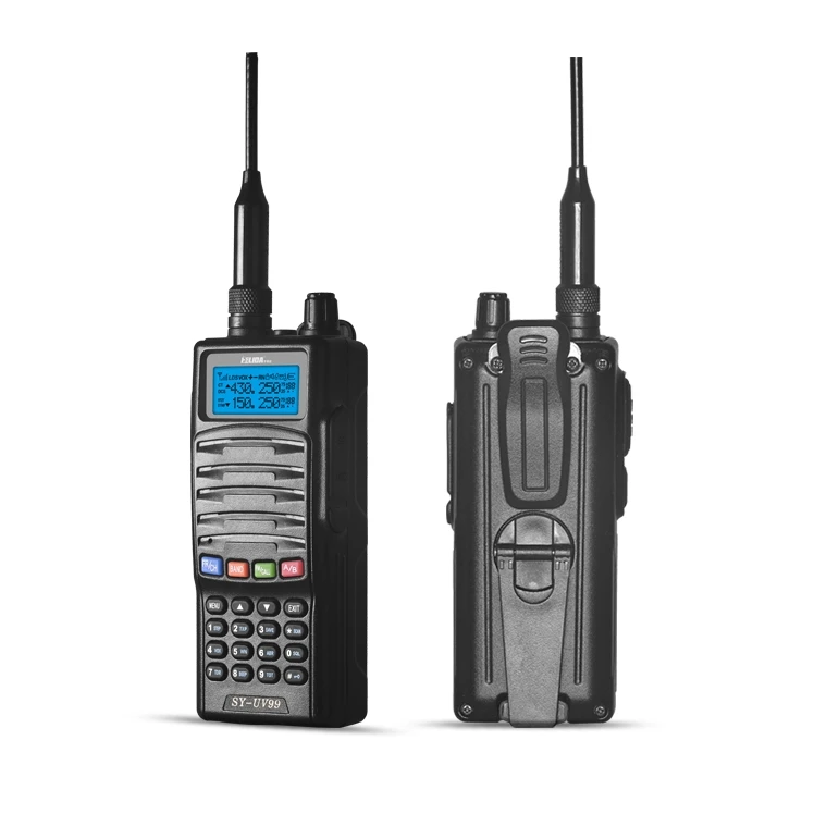 HELIDA Two Way Radio Professional HF Transceiver With Hand Crank 5W Walkie Talkie SY-UV99 VHF/UHF Dual Band 136-174/400-520MHz