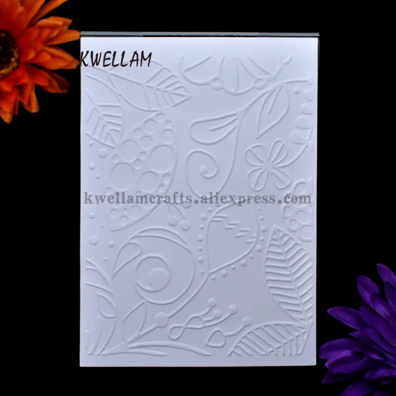 Листья цветок пластиковые тиснения папка для скрапбукинга DIY альбом карты