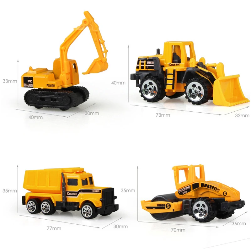 Мини машинки под давлением 6 видов|construction vehicles|mini car toyscar toy |