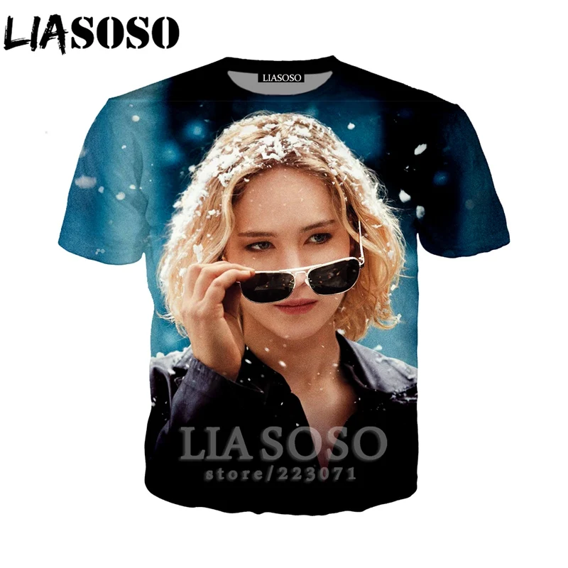 LIASOSO новинка 2019 мужская и женская модная толстовка 3D принт актер Дженнифер