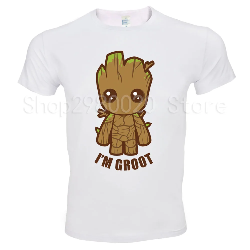 2018 новая футболка Guardians of the Galaxy 2 мужская Аниме ПОП Грут летняя забавная с