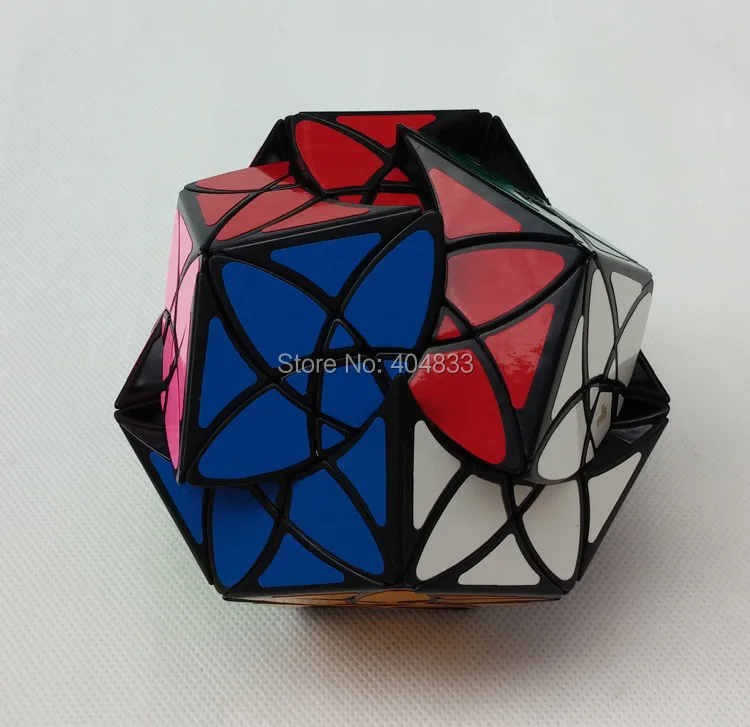 MF8 Bauhinia Dodecahedron Stickered черный куб Twsit Головоломка Развивающие игрушки идея подарка Прямая поставка