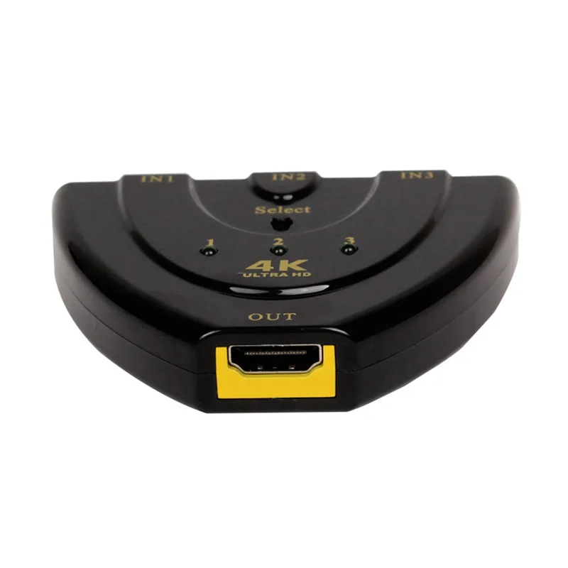 DZLST HDMI разветвитель 4K 2K коммутатор 3 в 1 Мини HDMI усилитель коммутатор 4 порта Селектор 1080P для HDTV проектора DVD Xbox PS3