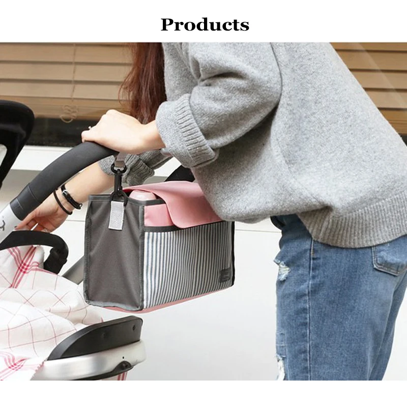 Сумка на детскую коляску многофункциональный Аксессуар большой вместимости для