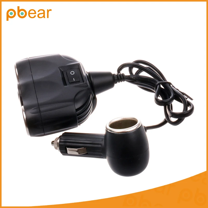 3 way 2 USB Автомобильное Зарядное устройство водить авто розетки прикуривателя