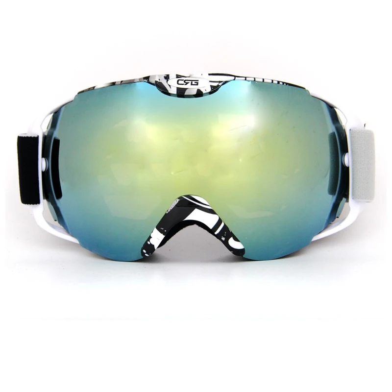 

New Design Ski Goggle Snow Glasses UV Protection double anti-fog lens Snowboard Skiing Goggles Green Lens