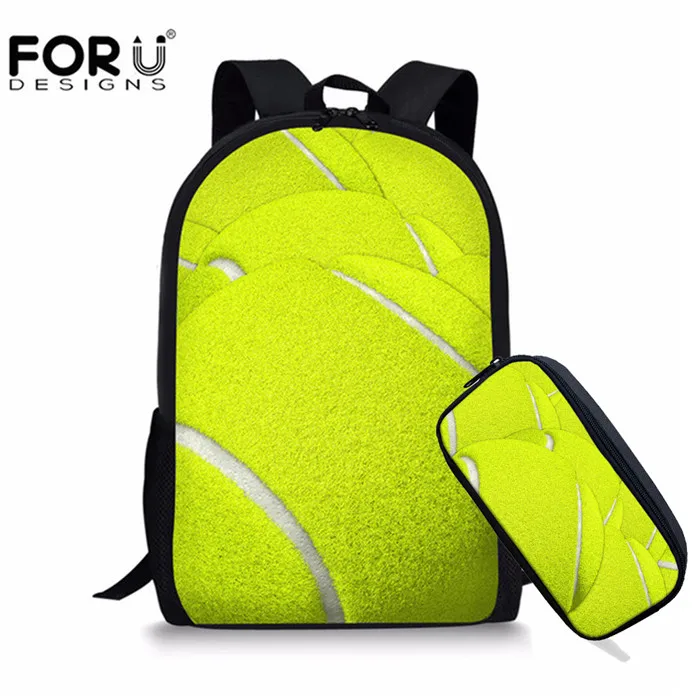 FORUDESIGNS/2 шт./компл. стопы мяч печати школьные ранцы для мальчиков Дети сумки рюкзак для студентов Книга сумка мочила для детей - Цвет: CC5314C-K