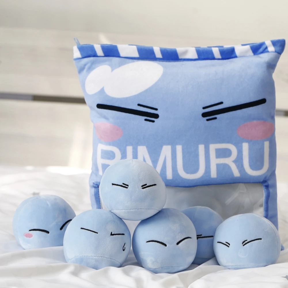 Аниме JK Tensei Shitara Slime Datta Ken Rimuru Tempest Косплей голубая мягкая плюшевая подушка в