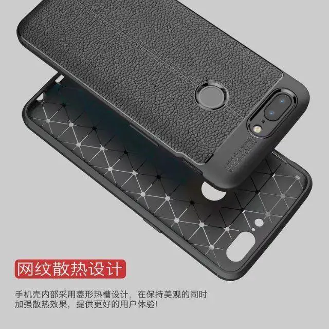 For OnePlus 5T Luxury Shockproof Leather Skin Soft Rubber TPU Slim Case Cover |