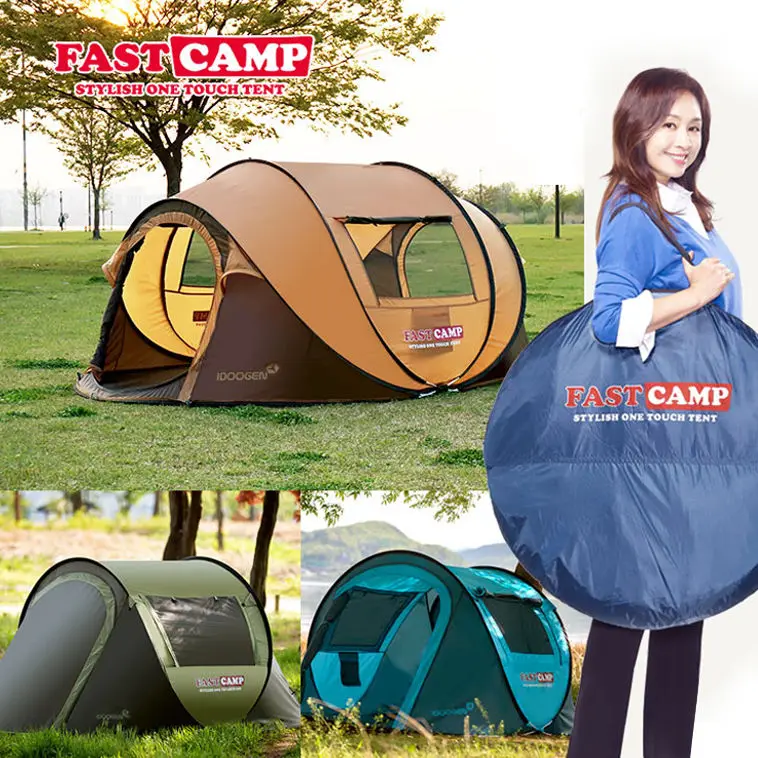 Fastcamp Mega для 5 человек-Мгновенный Всплывающий тент одним касанием всплывающий рыбацкий Кемпинг Открытый Семейный тент