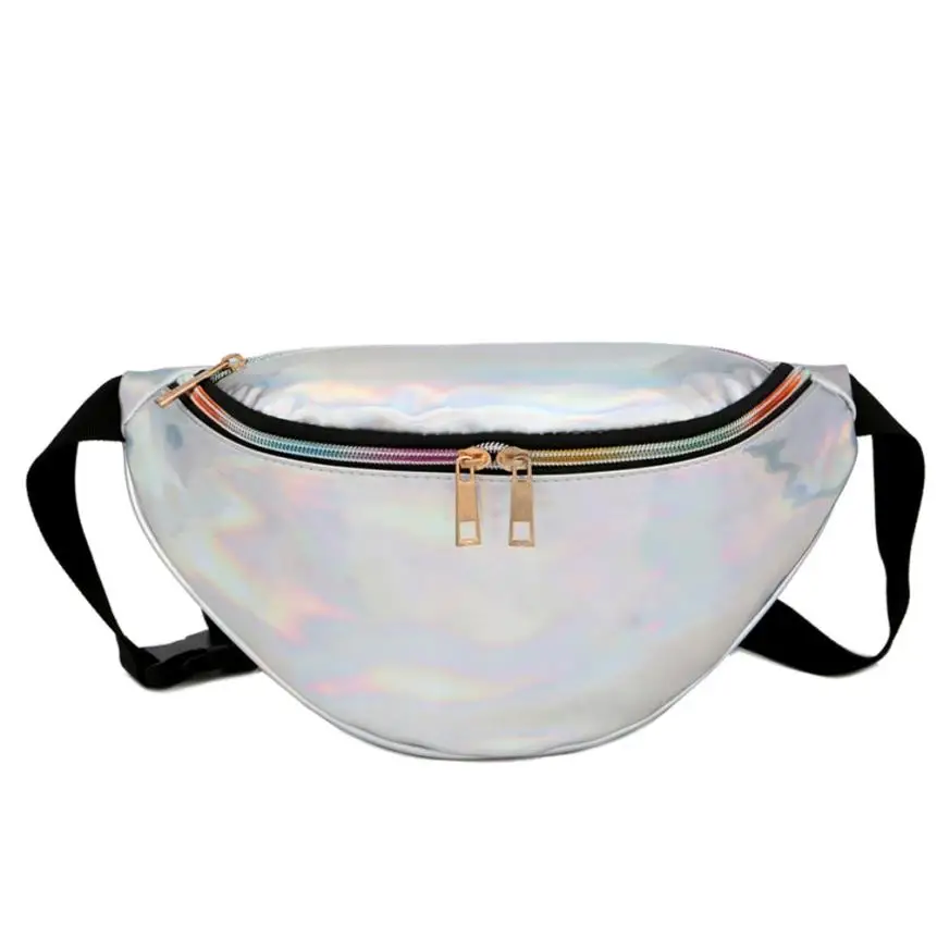 Последняя мода унисекс нейлоновая поясная сумка из лазерной кожи на плечо