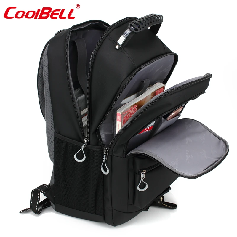 Прохладный Белл большая емкость 18.4 дюймов ноутбук рюкзак для Бизнес сумка 10-17.6