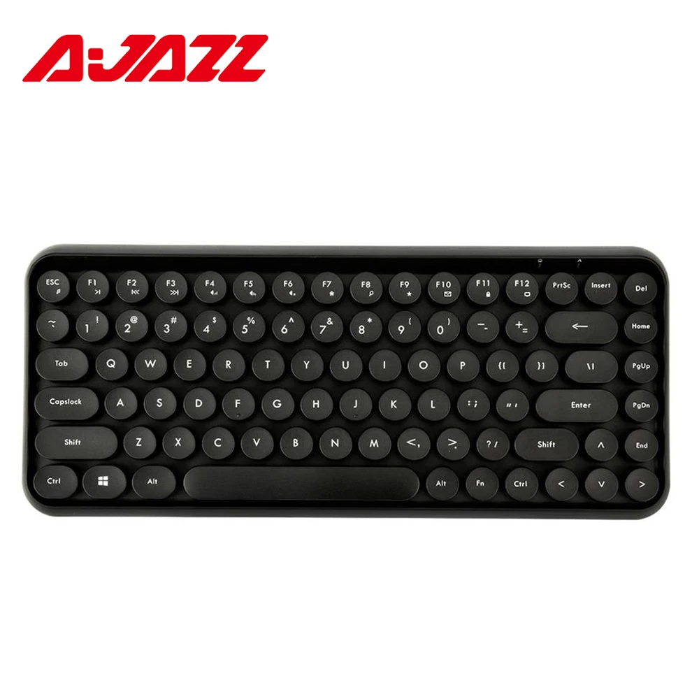 Ajazz 308i Bluetooth беспроводная клавиатура 84 классические круглые клавиши Teclado для Windows