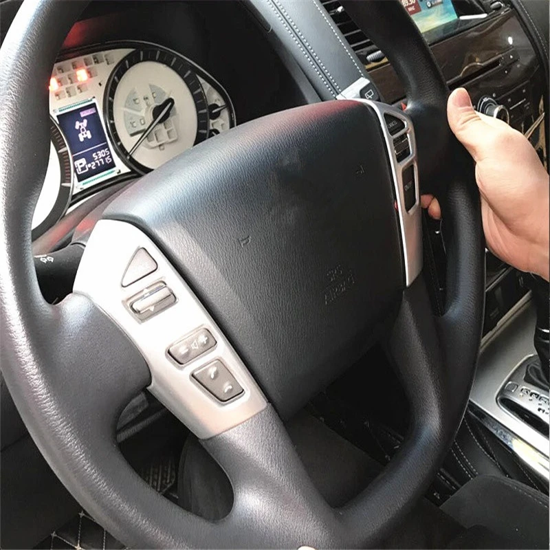 Автонакладка WELKINRY для Nissan Armada Patrol Royale Y62 2010 2019 хромированная накладка на руль из