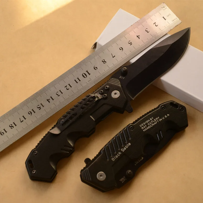 Тактический складной карманный нож 217 охотничий для выживания кемпинга 57HRC 7Cr17