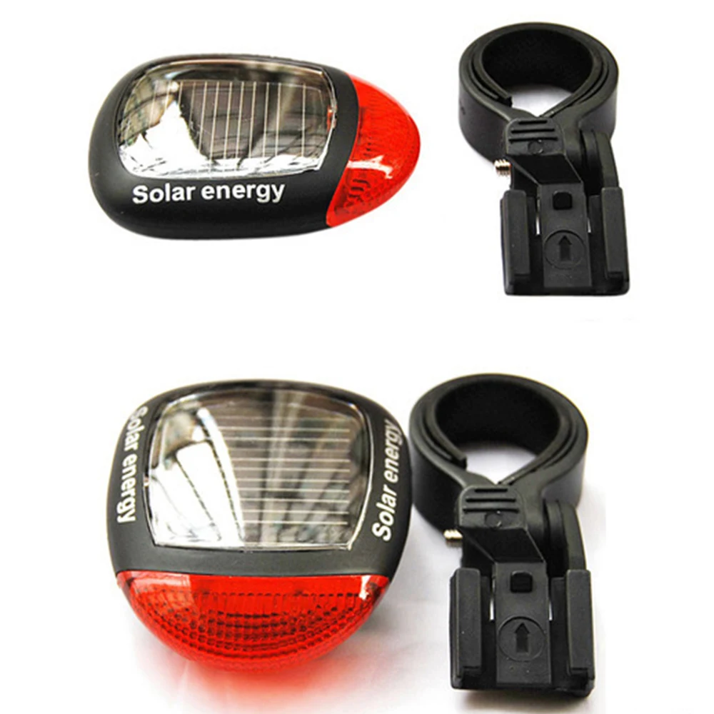Светодиодный задний мигающий фонарь на солнечной батарее велосипедный