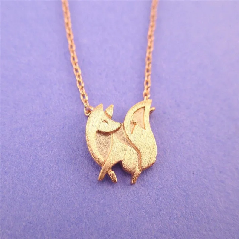 Новое модное ожерелье с маленькой лисой подвеской модные ювелирные изделия