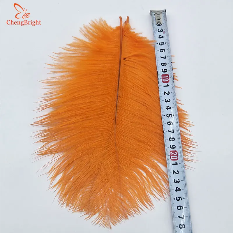 ChengBright-plumas de avestruz para fabricaci&oacute;n de joyas, accesorios de fiesta de boda, decoraci&oacute;n de boda, 25-30CM/10-12 pulgadas, 100 Uds.-4
