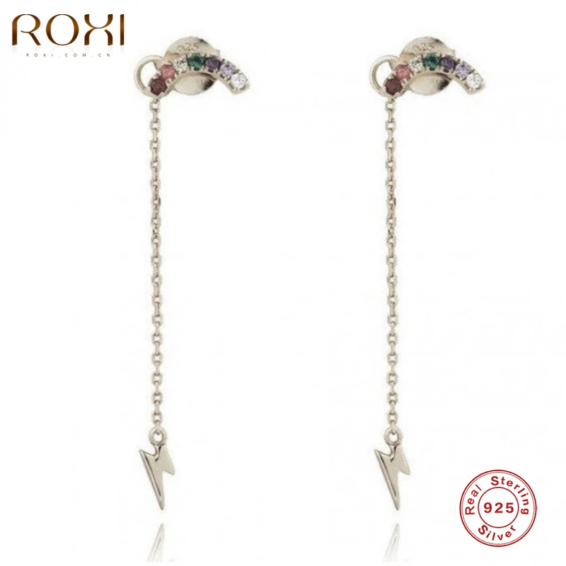 Женские серьги-подвески ROXI корейские серьги с разноцветными радужными