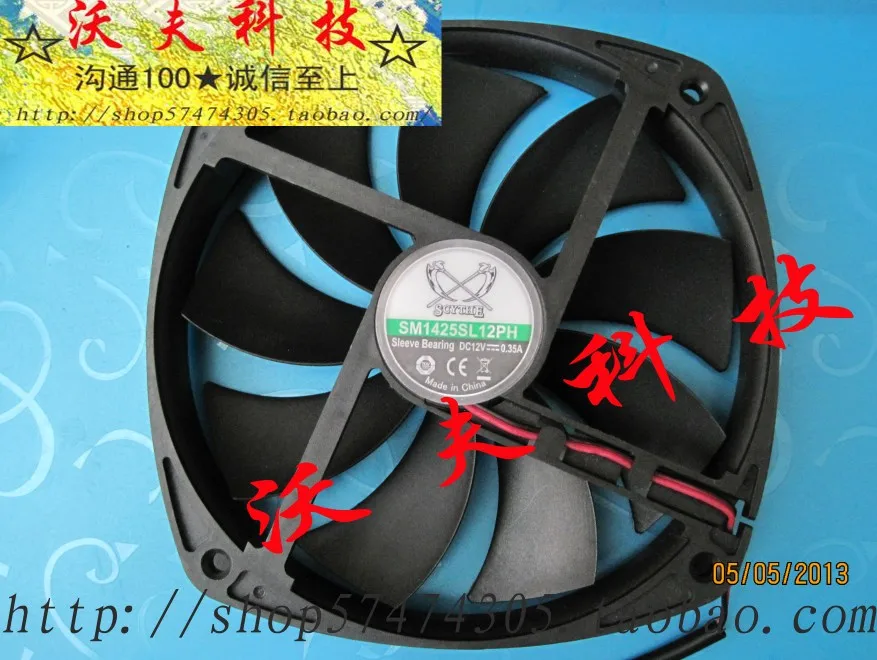 Для Sickle scythe pill 2 slip sm1425sl12ph 12v 0.35a 14 см бесшумный вентилятор охлаждения|silent fan|cooling